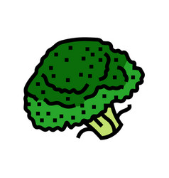 Broccoli Vegan Color Icon