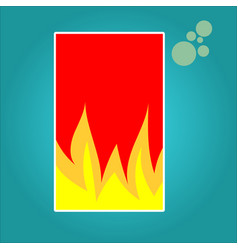 Flat Design Flame Ballon