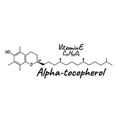 Vitamin E Alpha Tocopherol Label And Icon