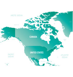 North America Detailed Political Map With Lables