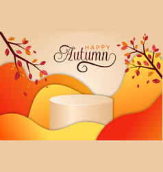 Autumn Background Gift Product Display