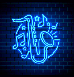 Neon Label Music Jazz Banner