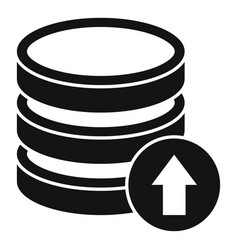 Storage Server Icon Simple Data Cloud