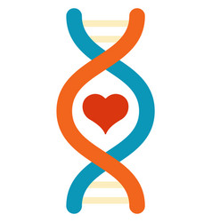 Dna Heart Logo Couple Genetic Test Icon