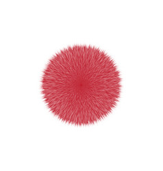 Red Fluffy Hair Ball