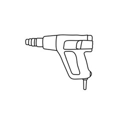 Woman Hair Dryer Line Simple Logo