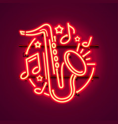 Neon Label Music Jazz Banner