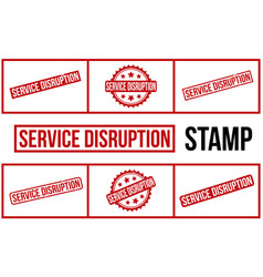 Service Disruption Rubber Grunge Stamp Set