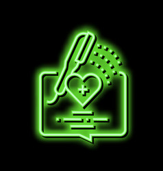 Bathing Homecare Service Neon Glow Icon