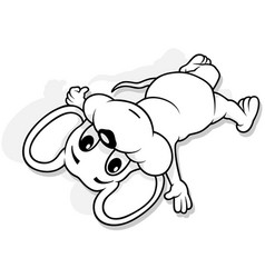 Drawing Of A Mouse Lying On Its Back