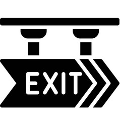 Exit Sign Icon Parking Lot Related