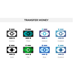 Transfer Money Icon In Different Style