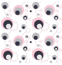 Abstract Pink And Gray Patter Retro Style