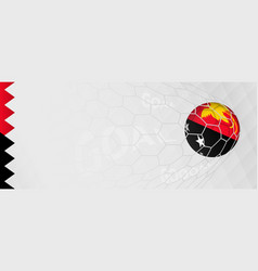 Banner Design Of A Football Ball With Flag