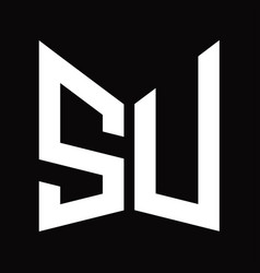 Su Logo Monogram Design Template