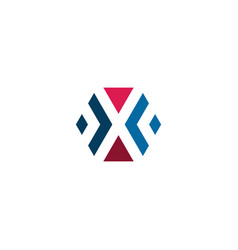 Letter X Hexagon Logo Icon