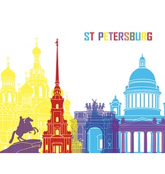 St Petersburg Skyline Pop