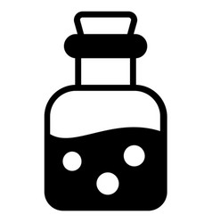 Poison Jar Black Filled Outline Icon