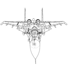 Fighter Jet Wireframe Concept Created