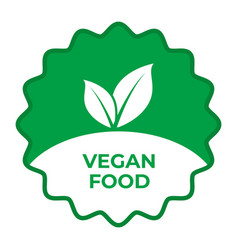 Vegan Food Icon Vegan Meal Emblem Icon For Cbd