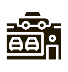 Car Dealer Shop Icon Glyph