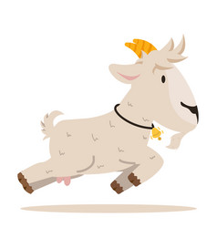 Cute Goat Running Cartoon