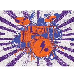 Retro splatter music background Royalty Free Vector Image