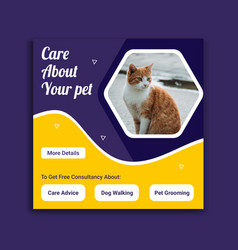 Adopt Pet Social Media Post Template