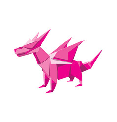 Pink Origami Dragon