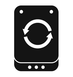 Backup Icon Simple Data Computer