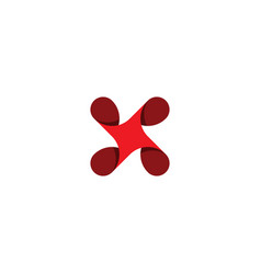 Logo Letter X Red Icon