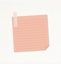 Salmon Pink Dotted Notepaper Journal Sticker