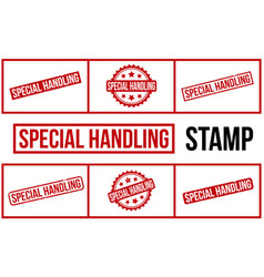 Special Handling Rubber Grunge Stamp Set