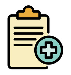 Healthcare Card Icon Color Outline