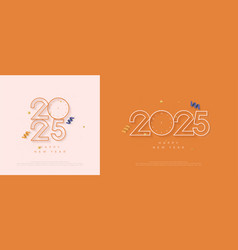 Modern And Unique Number 2025 With Unique Line