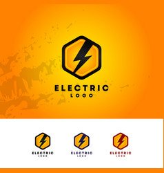 Power Electric Logo Design Template