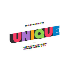 Unique Font 3d Bold Style