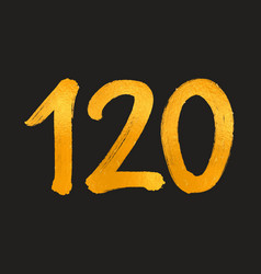 120 Number Logo