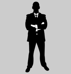 Business man black and white Royalty Free Vector Image