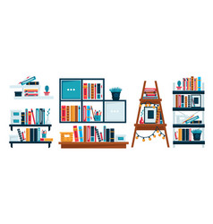 Home Library Bookshelves Or Office Shelf Study