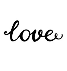 Love Continuous Line Script Cursive Text