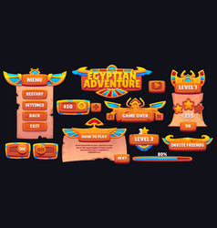 Egyptian Adventure Game Ui Design Templates