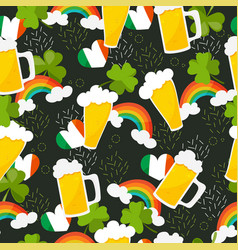 Colourful Seamless Pattern For St Patrick Holiday