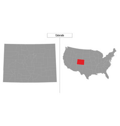 Map Of Colorado State Of United States And