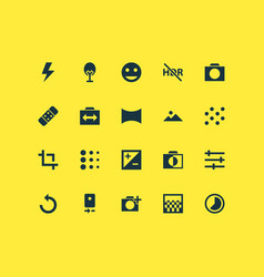 Image Icons Set With Timelapse Tune