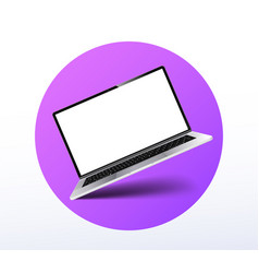 Laptop Mockup With Blank Screen Concept