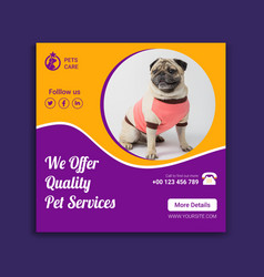 Pet Shop Social Media Posts Template