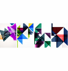 Triangle Poster Set For Wallpaper Business Card