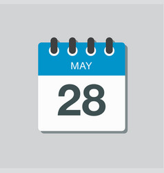 Calendar Day 28 May Days Year