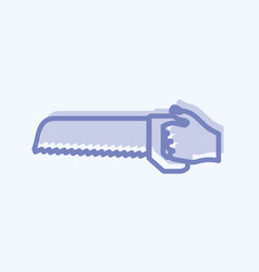 Icon Holding Saw Suitable For Hand Actions Symbol